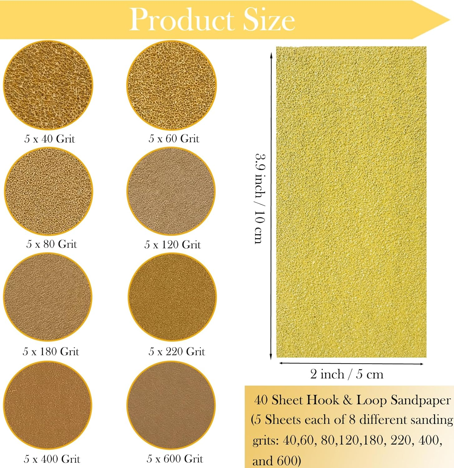 Total 56 PCS Hand Sanding Block Set- 16 PCS Contoured Profile Sander Block + 40 Sheet Sandpaper Kit - Interchangeable Assorted Convex & Concave Shapes for Moldings,Woodworking, Auto Paint and Crafts image number 6