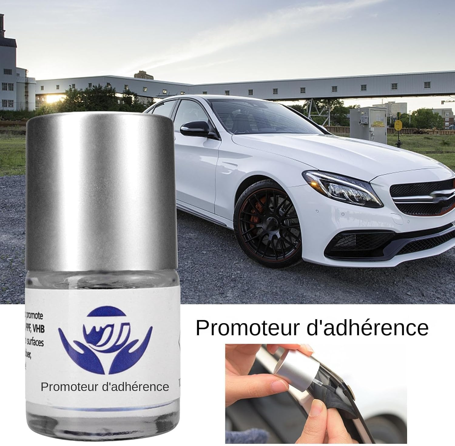 Adhesive Promoter, Adhesive Promoter with Brush | 10Ml Tape Primer to Increase Adhesion | Increased Adhesive Tape Primer, Automotive Tape Primer Instant to Stick image number 5