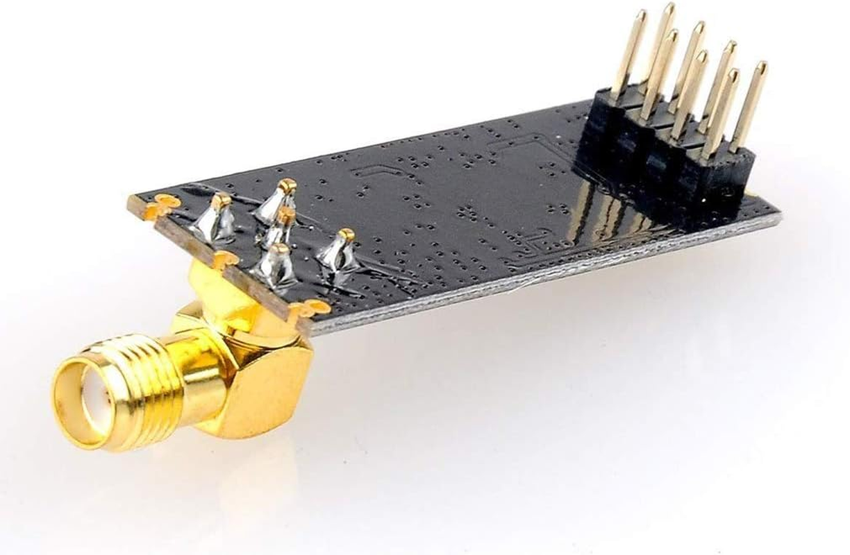 Hiletgo&reg; 2Pcs NRF24L01+PA+LNA Wireless Transceiver RF Transceiver Module with SMA Antenna 2.4G 1100M Compatible Arduino image number 3