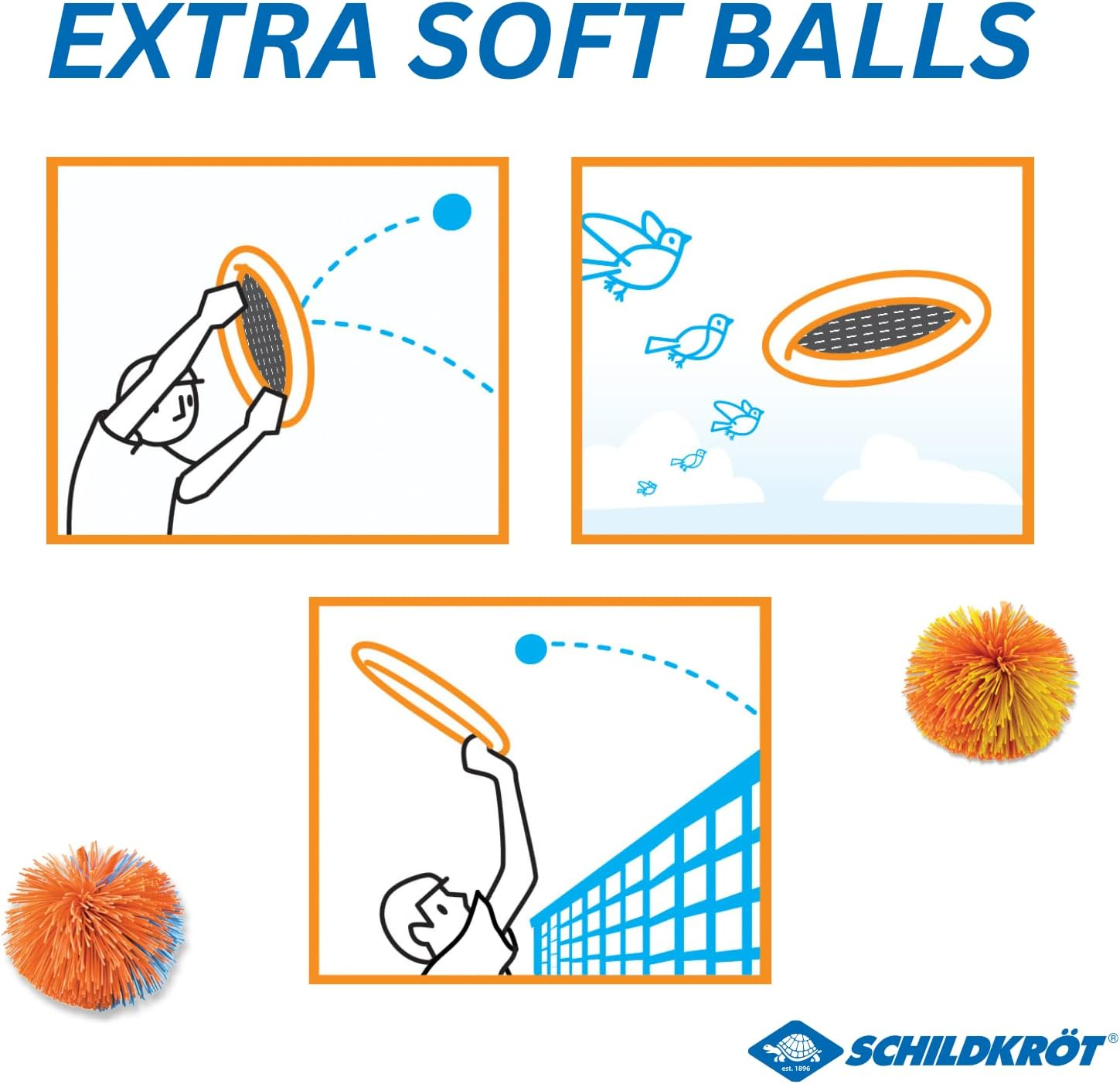 Ogo Sport Unisex'S Spare Balls 2-Piece Set, Multi-Colour, Small image number 5