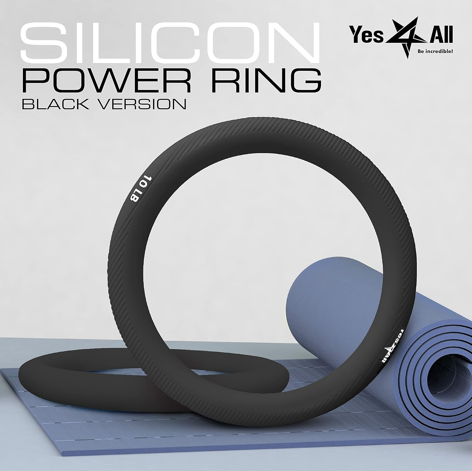 Yes4All Power Ring 10Lbs, Weight Ring, Weighted Circle, Kettlebell for Yoga Exercise, Aerobics, Home Fitness, Core Training image number 2