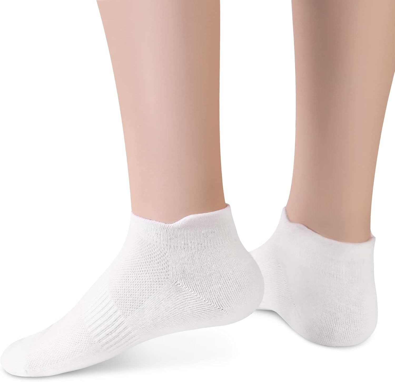 Women'S Ankle Running Socks - Low Cut Athletic Sports Soft Thin No Show Socks with Tab 6 Pairs image number 5