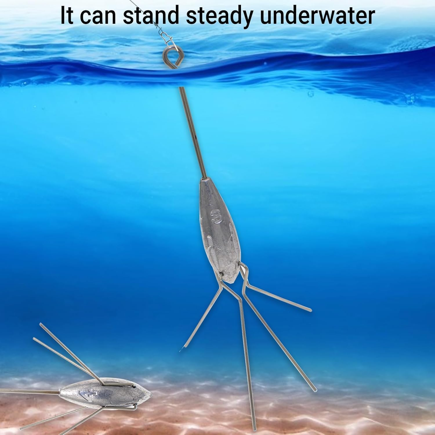 Sputnik Sinker Fishing Weights Lead Fishing Equipment Long Tail Surfing Casting Spider Sinkers for Catfish Saltwater Beach Sand Ocean image number 3