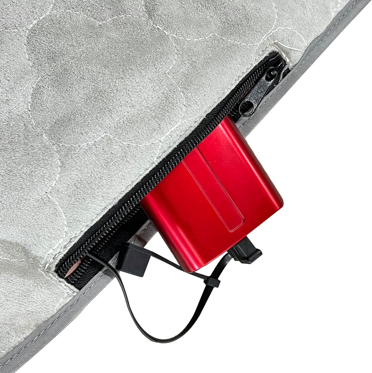 Heated Sleeping Bag Pad Liner,Suede Sleeping Camping Bag Insert,Usb Heated Pad Great for Camping,Sofa,Office（Power Bank Is Not Included） image number 1