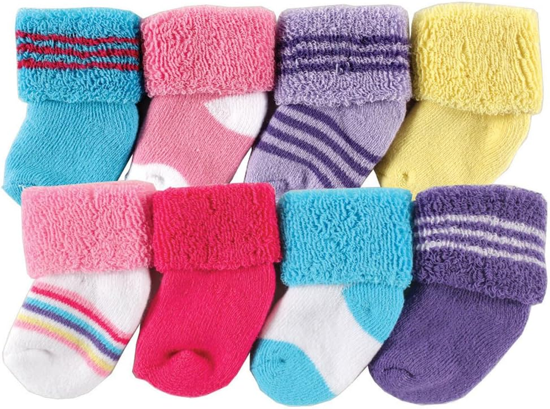 Luvable Friends Unisex Baby Newborn and Baby Terry Socks image number 4