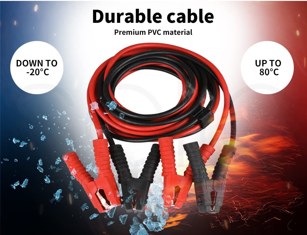 Traderight Jumper Leads Car Booster Cables 6M Surge Protection Alarm Indicator image number 3