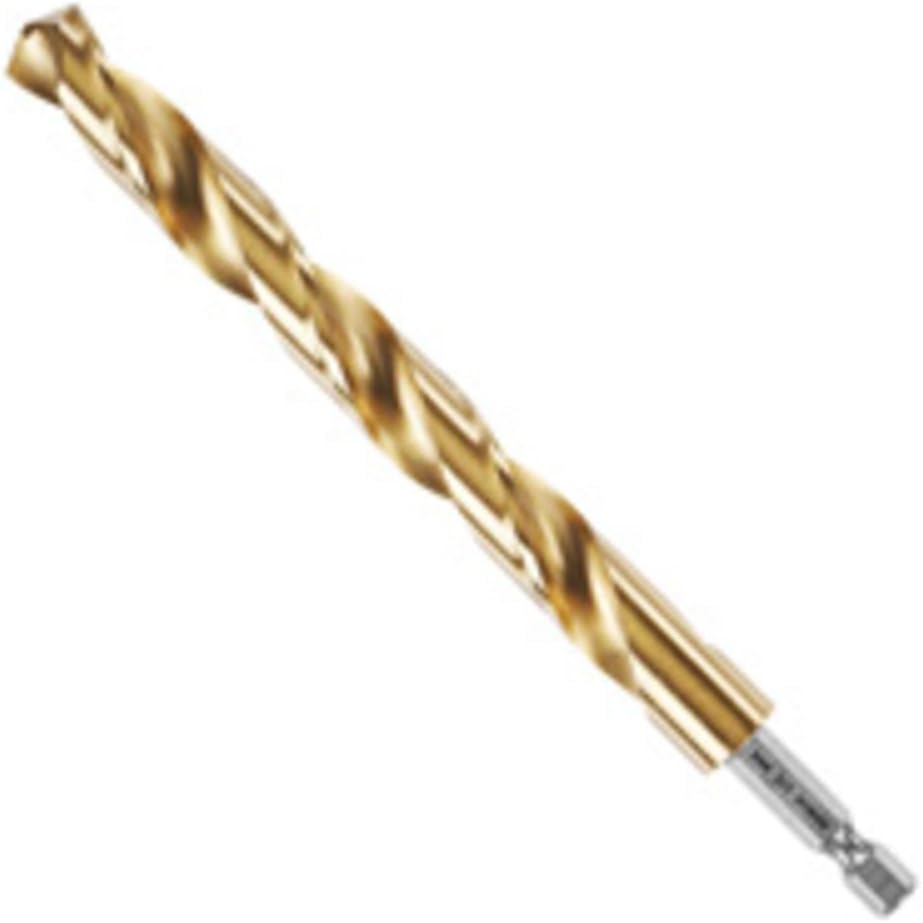BOSCH TI2159IM 1-Piece 1/2 In. X 6 In. Titanium Nitride Coated Metal Drill Bit Impact Tough with Impact-Rated Hex Shank for Applications in Heavy-Gauge Carbon Steels, Light Gauge Metal, Hardwood image number 4