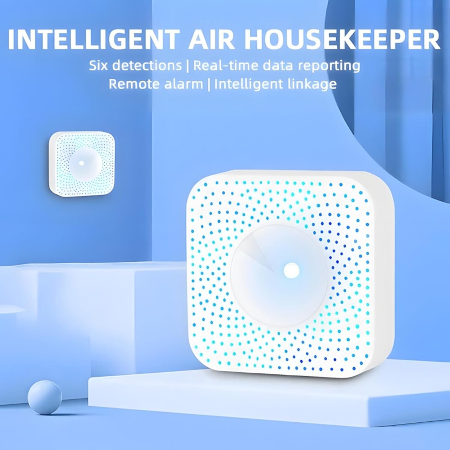 Jiawu Air Quality Detector, Durable Use, Smart Home Integration Tester for Office, Material: ABS image number 2