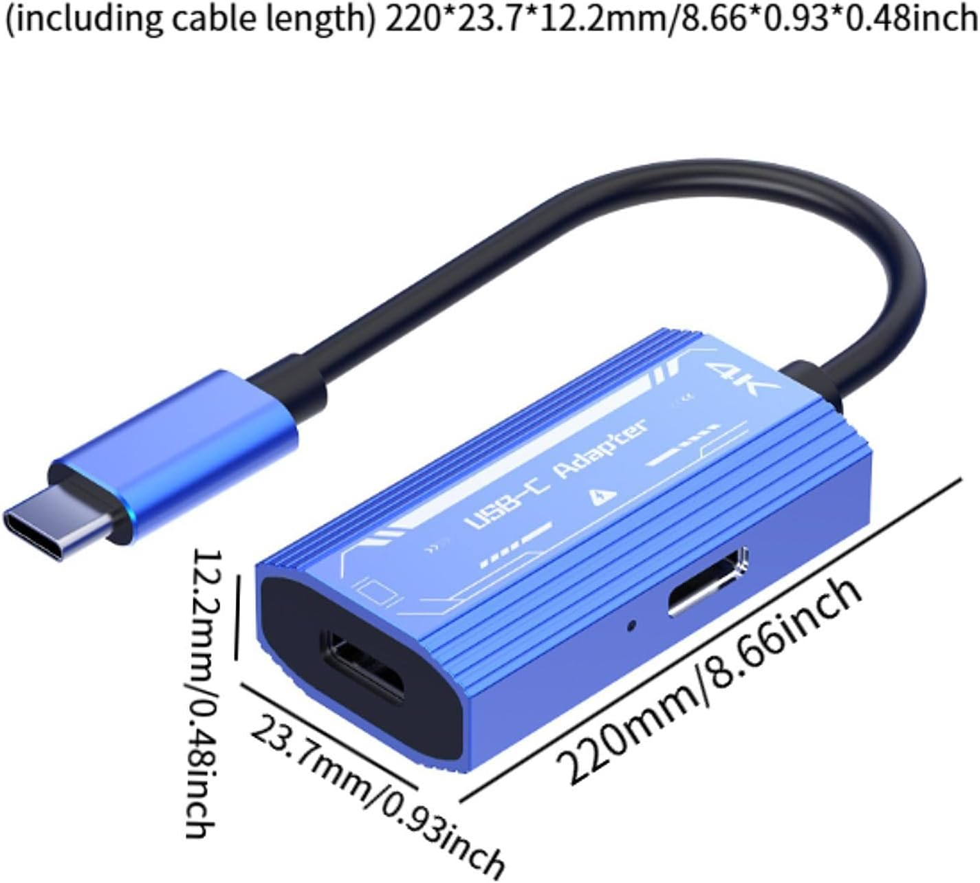 ZGUZMCMK USB C to Ar Glasses Adapter with Charging Port High Performance Plug and Play Portable for Game Console, PC, Tablet, Monitor image number 3