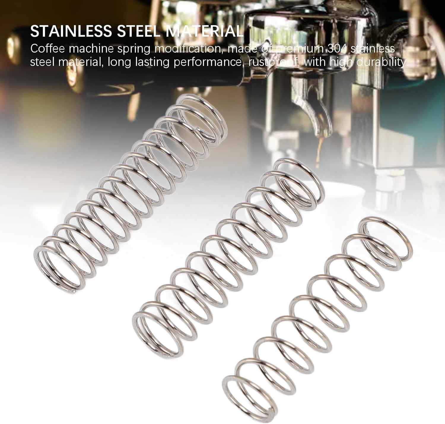 9 Bar 8 Bar 6.5 Bar OPV Spring Modification for Espresso Machines Coffee Maker, Compatible with Gaggia Classic, OPV Mod Springs Parts Replacement Accessories, 3Pack image number 5