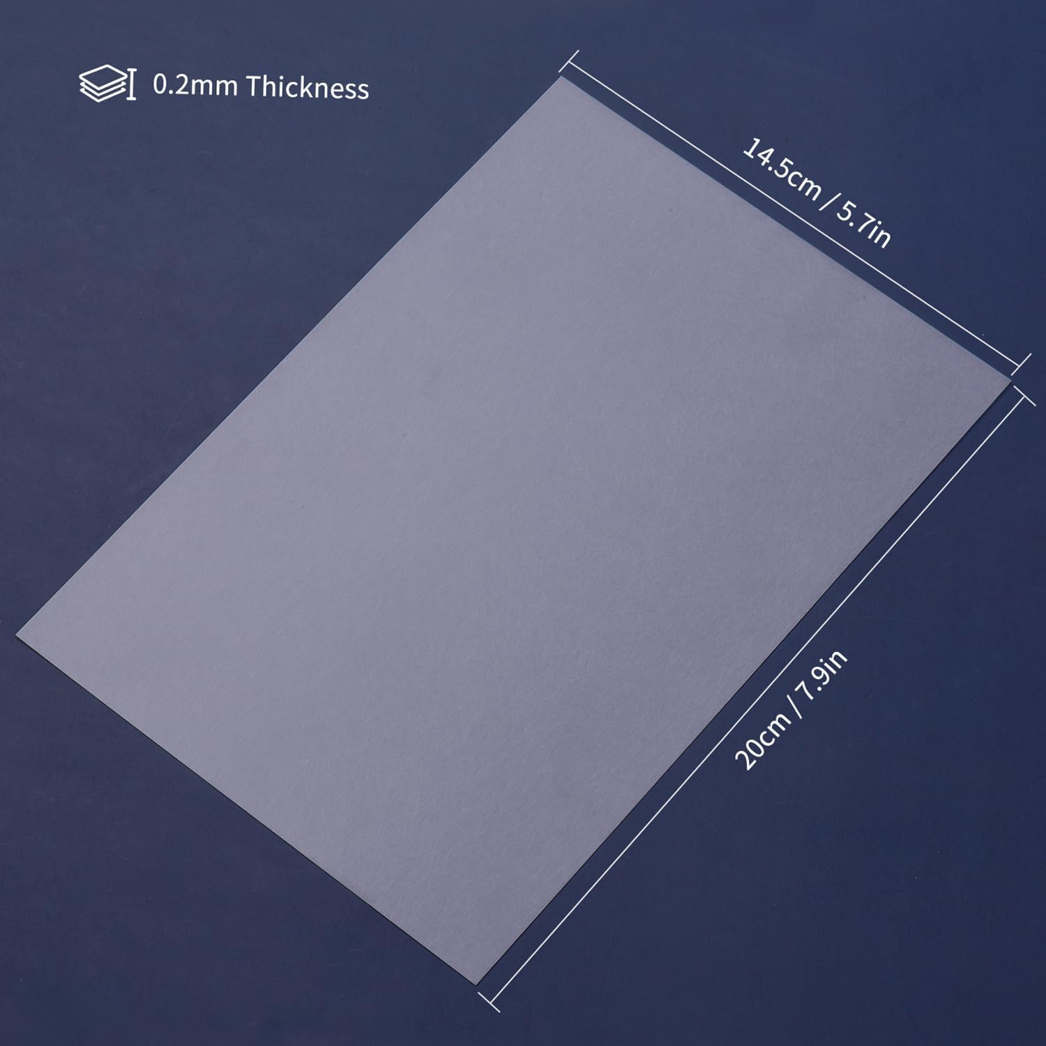 Shrink Films, 50 Sheets Shrink Films Kit Shrinky Art Film Paper Heat-Shrink Sheets for DIY Craft Ornaments Pendants Earrings Keychains Accessories, 7.9 * 5.7 Inches image number 2