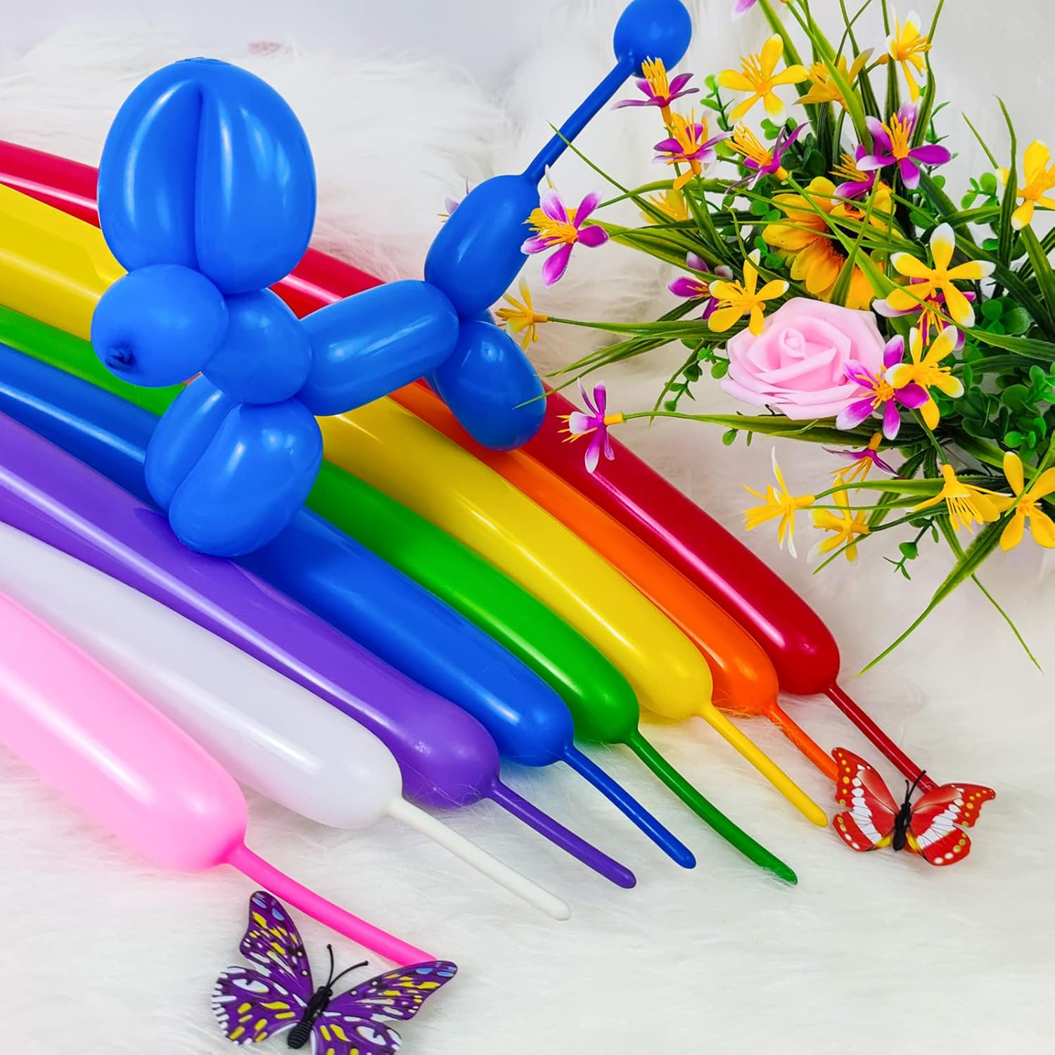 260 Balloons, Long Balloon Animal Twisting Balloons for for Animal Shape Birthdays Clowns Pack of 100(Multi) image number 4