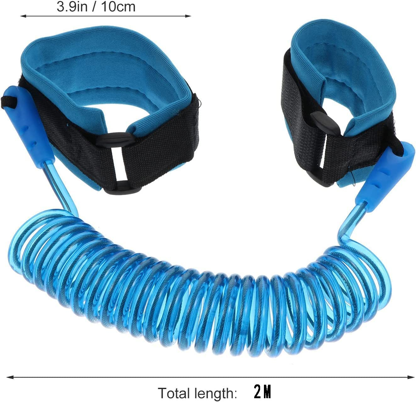 1Pcs anti Lost Wrist Link Safety for Toddlers Baby anti Loop Hand Belt Harness Toddler Leash 2M Children Outdoor Safety Hook (Green) image number 1