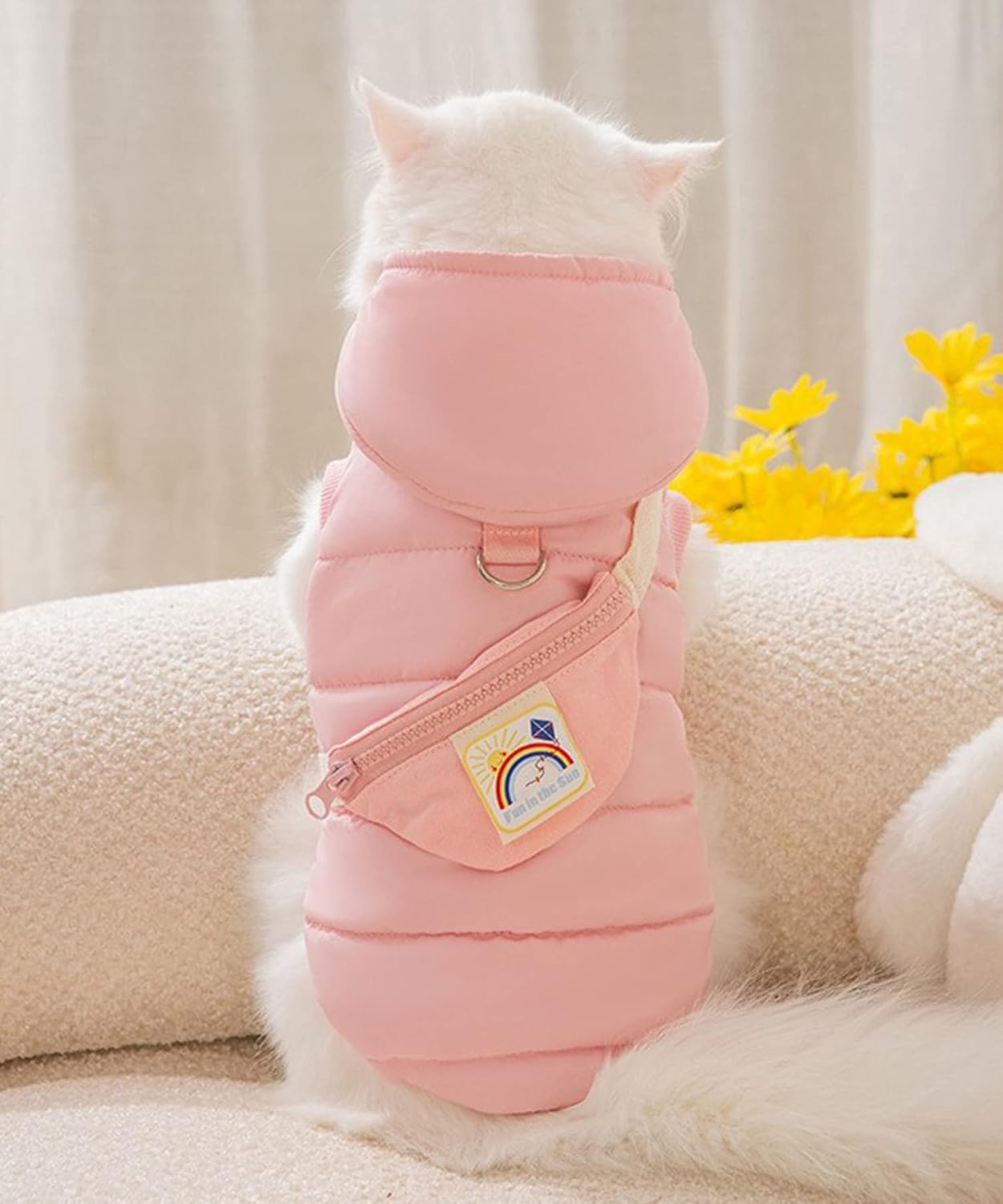 Pet Clothes, Hoodie, Outerwear, Costume, Dog and Cat, Clothes, Pet Wear, Cosplay, for Cats, Two Legs, Costume, Hoodie, Cute Pet Hoodie (Pink, XL)