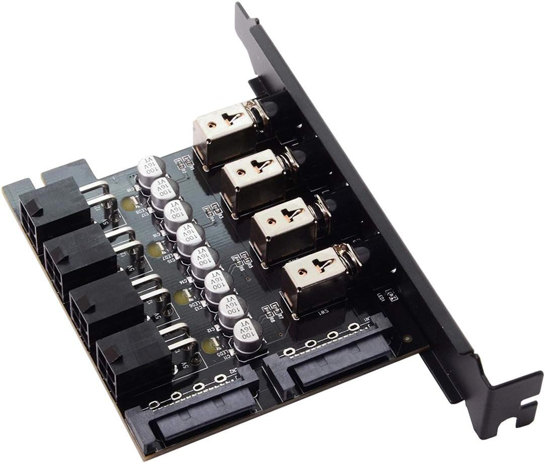 Cablecc 6 Hard Disk Control System Intelligent Control Management System HDD SSD Power Switch with 5.25 CD-ROM Bay image number 1