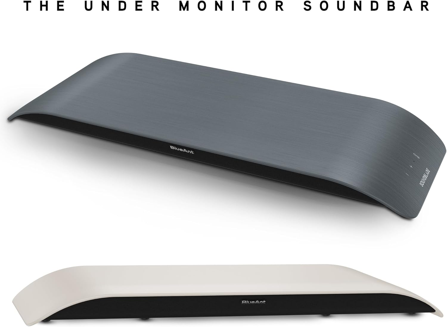 Blueant Soundblade under Monitor Soundbar, Powerful 120 Watt, 2.1 Channel USB-C, Bluetooth 5.3 Desktop Speaker for PC, Mac for Streaming Content, Music and Gaming. (Charcoal) - Charcoal image number 3