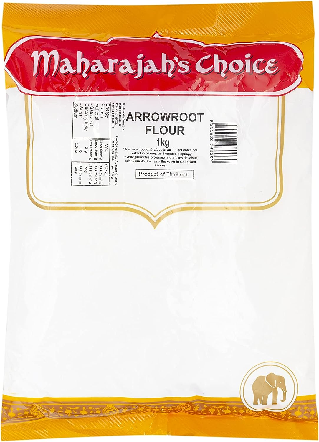 Maharajah'S Choice Arrow Root Flour 1 Kg image number 1