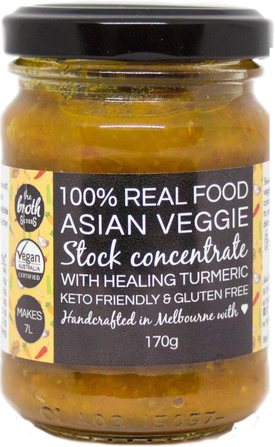 The Broth Sisters Asian Vegetable Stock Concentrate, 170G image number 1