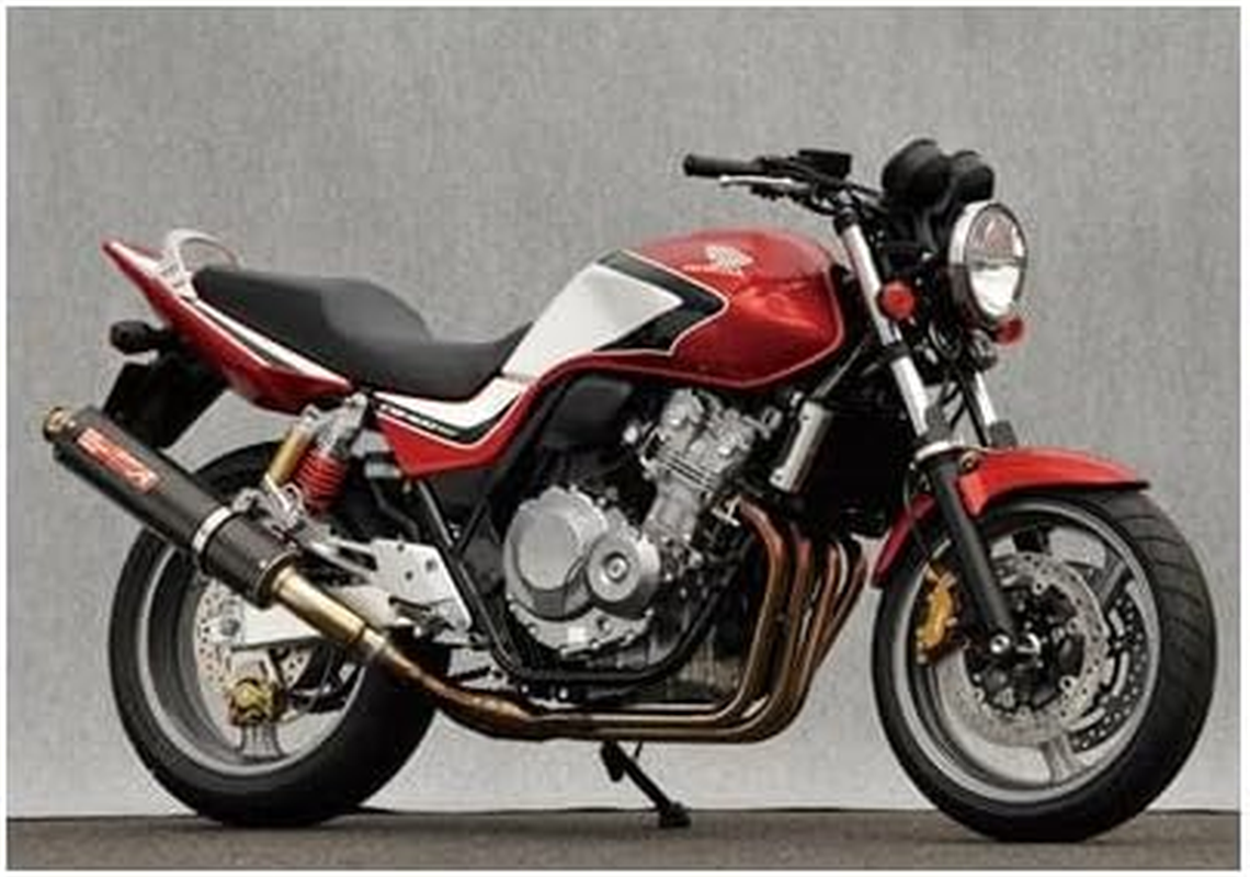 Yamamoto Racing CB400SF 10412-01NCB Slip-On Carbon Silencer image number 2