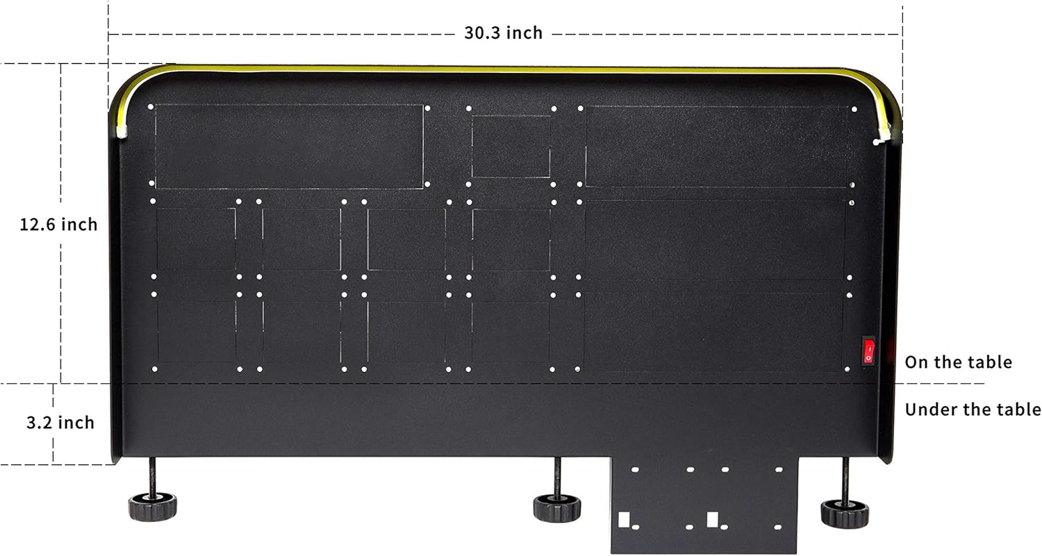 Meza Flight Simulator Cockpit ，Wheel Stand Pro Flight Simulator Cockpit Kit - Pre-Cut Flight Sim Mounting Set - Compatible with Logitech, Saitek & Honeycomb Yokes, Throttle Panels image number 2