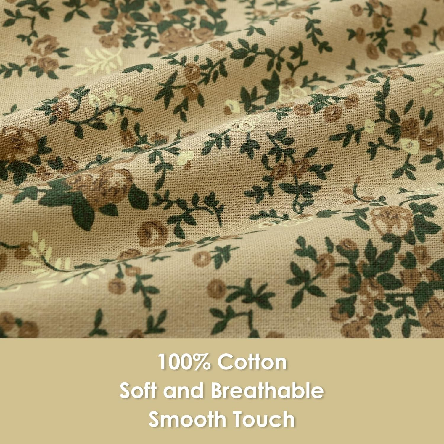 Surblue Cotton Aprons for Women Japanese Style Waterproof Cute Kitchen Aprons with Pockets Pinafore Dress for Painting Cleaning Cooking Gardening - Beige image number 7