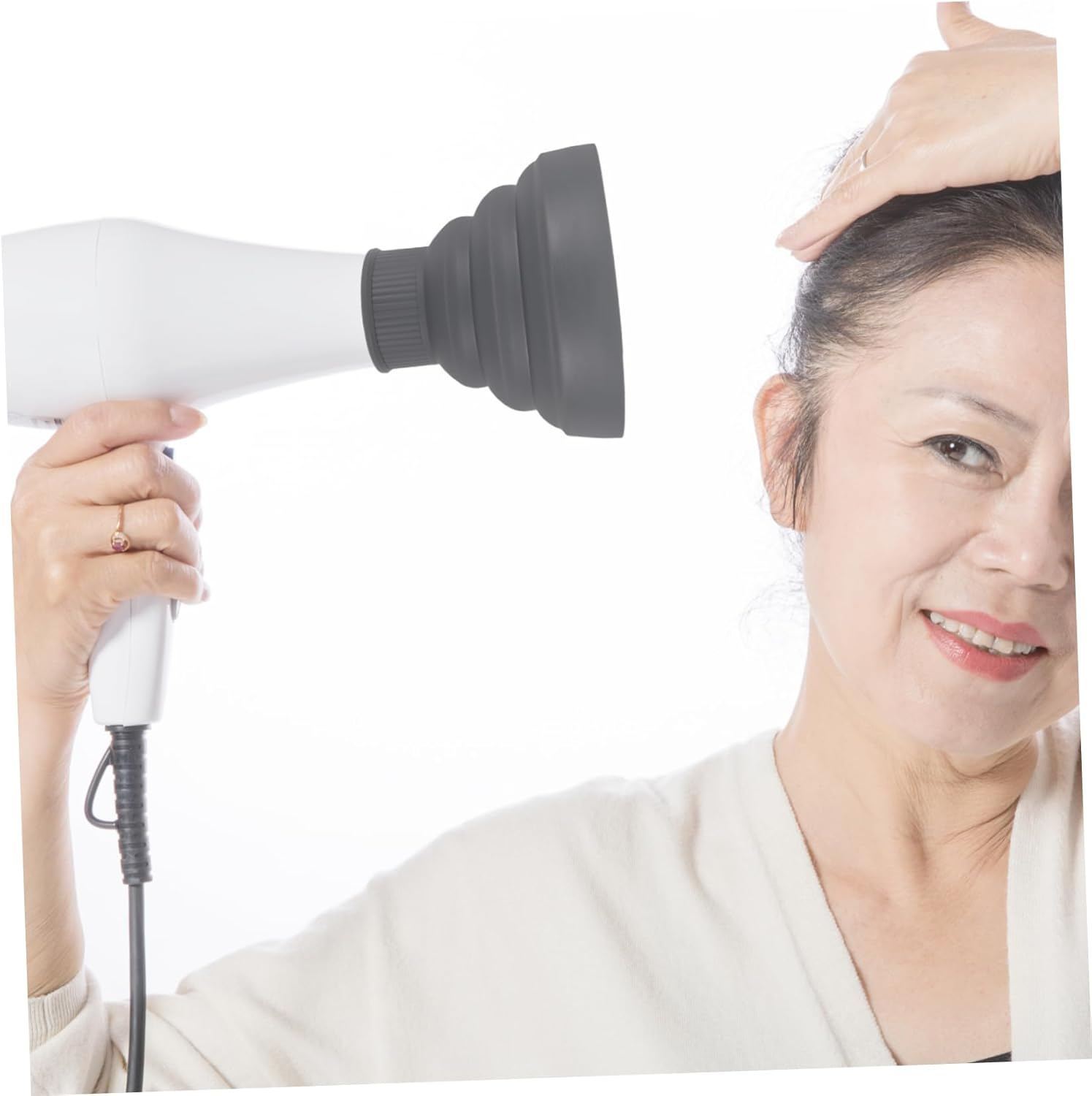 WOFASHPURET Hair Dryer Cover Silicone Diffuser Travel Hair Dryer Collapsible Diffuser image number 4