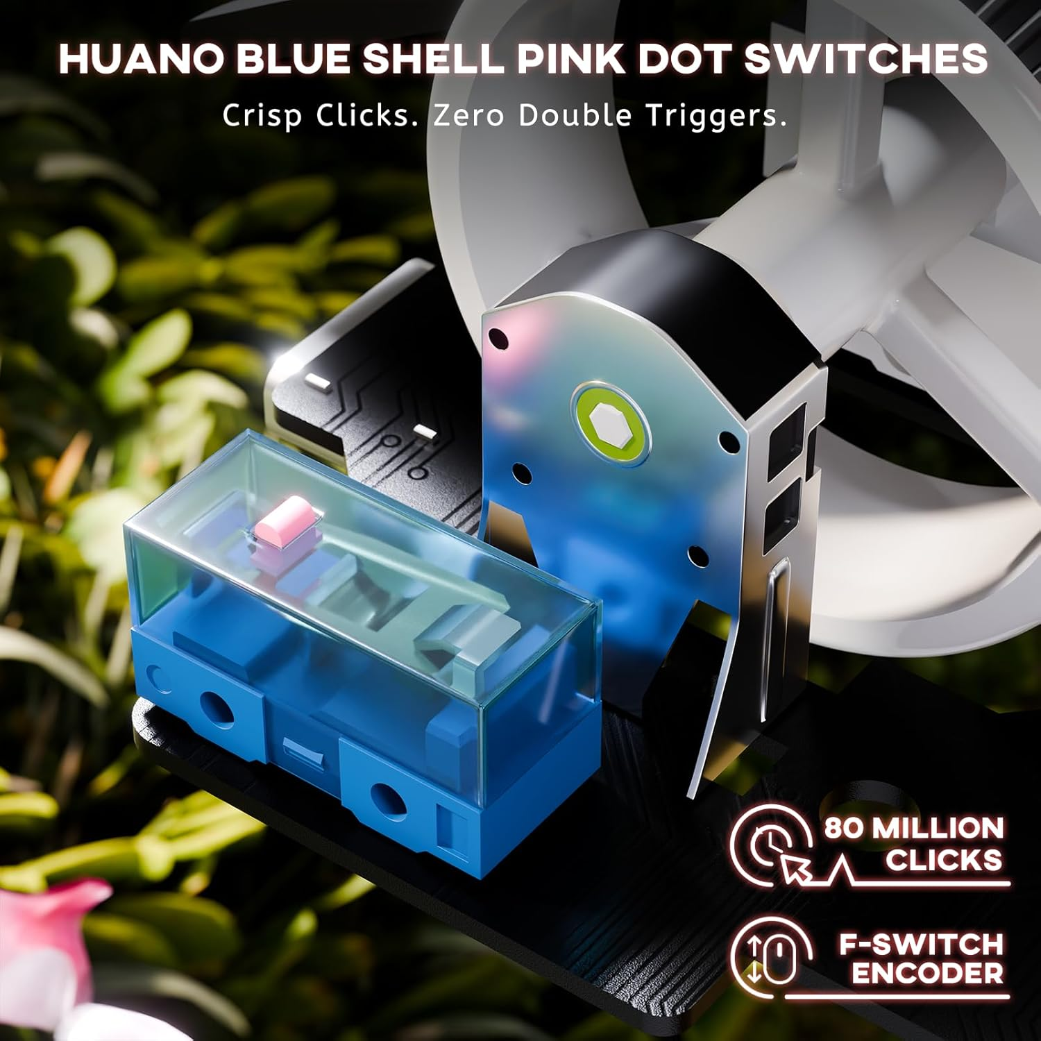 ATTACK SHARK G3 Wireless Gaming Mouse,Tri-Mode 2.4G/BT5.2/USB-C Gaming Mouse,Paw3311 Sensor,25,000 Dpi,59G Lightweight,5 Programmable Buttons,500Mah Rechargeable Gaming Mice,Pc/Mac(Black&Sticker) - Berry Red Griptape image number 4