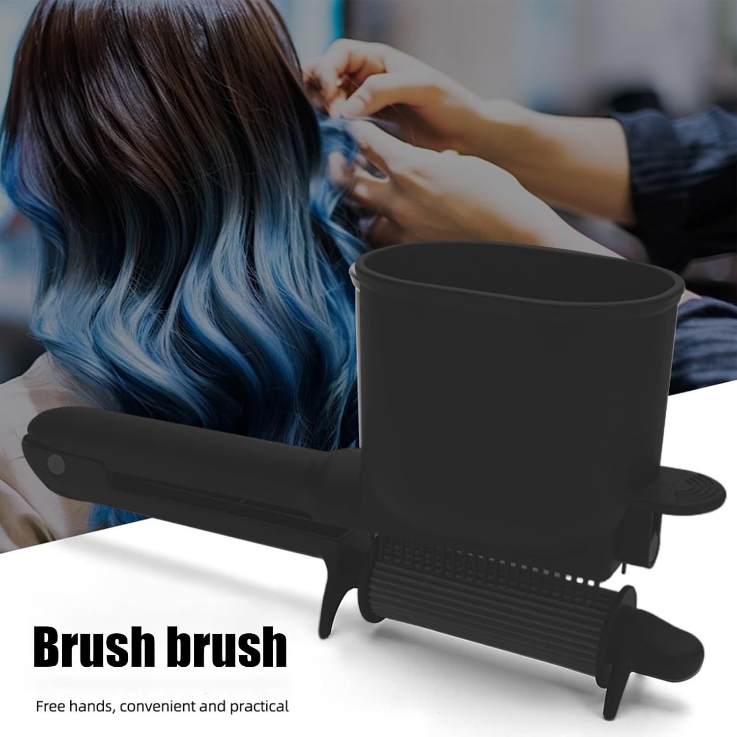 Hair Dye Applicator Roller | Automatic Roller Hair Dye Applicator Comb,Ergonomic Multi-Purpose Tint Dyeing Brush Tool for Enthusiasts Friends Adults Family Professionals image number 5