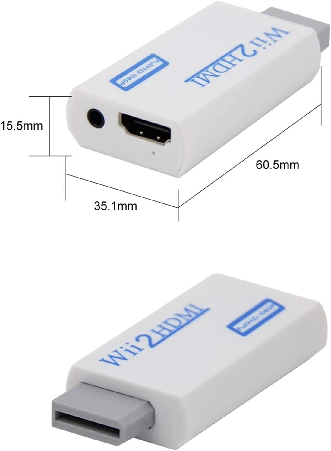 Wii to HDMI Converter 1080P 720P , SZJUNXIAO Wii HDMI Adapter Connector Output Video & 3.5Mm Audio - Compatible with Nintendo Wii, Wii U, HDTV, Supports All Wii Display Modes image number 4
