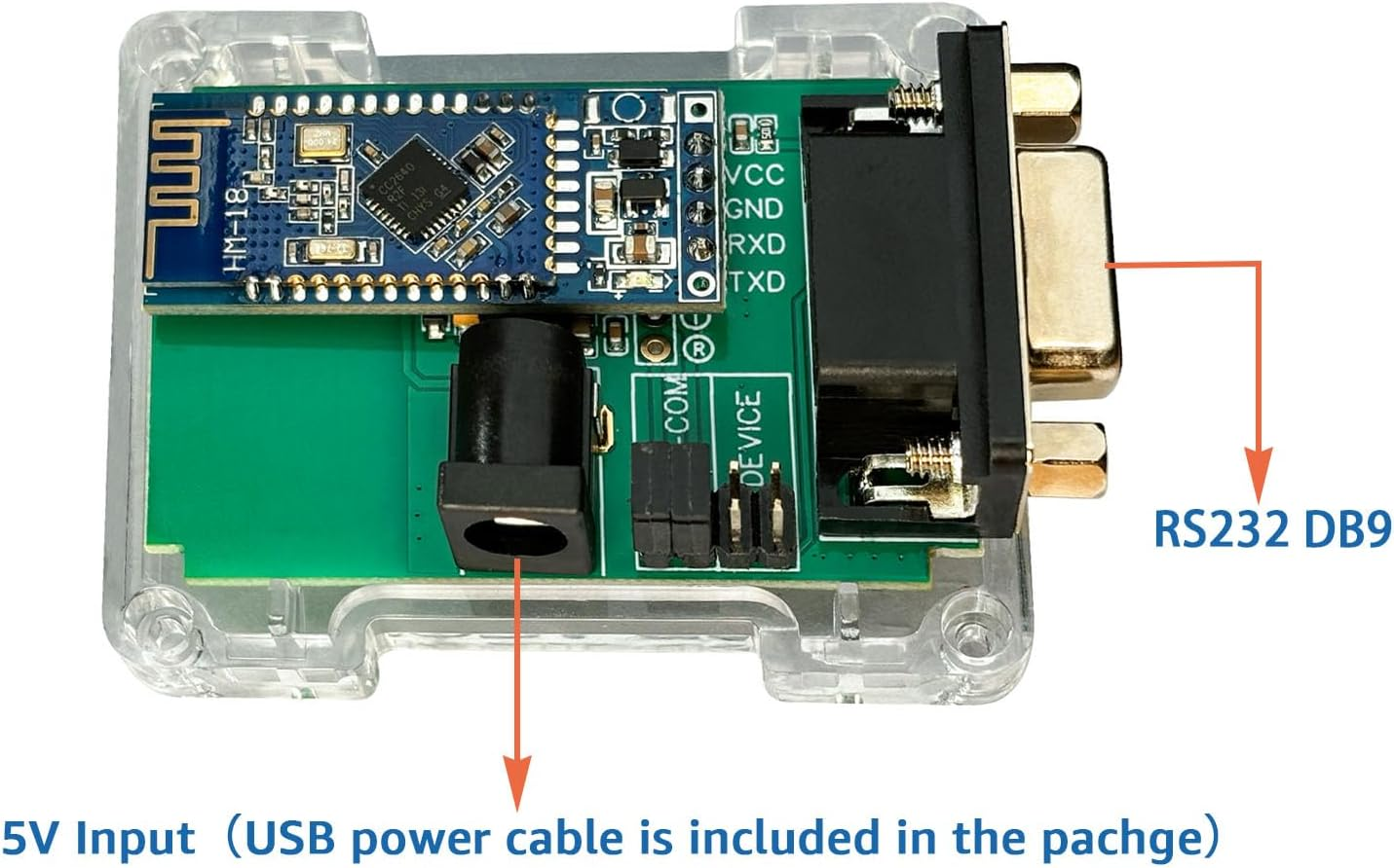 DSD TECH SH-B30-BLE RS232 to Bluetooth 5.0 BLE Adapter Supports Ios Android image number 1