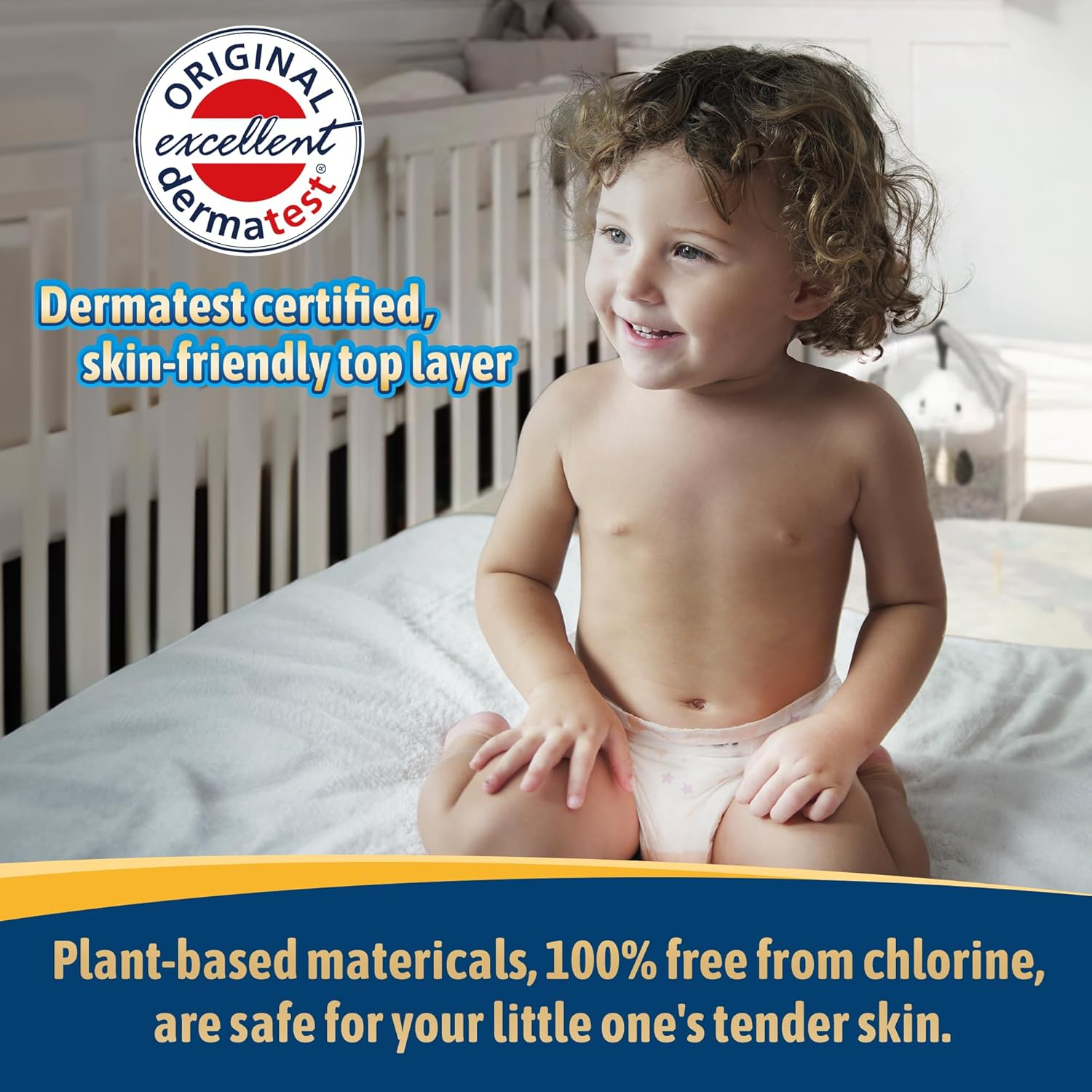 AIWIBI Ultimate Comfort Size 2 Overnight Nappies, Disposable Baby Nappy, (3-6 Kg) 60 Count, Super Absorbent Night Time Protection image number 2