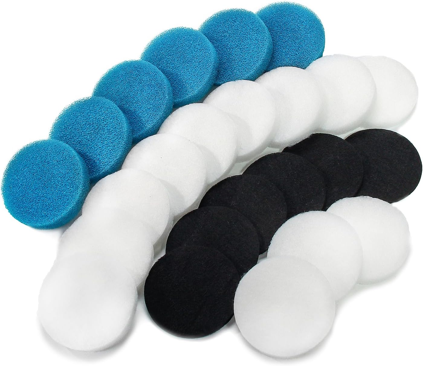 LTWHOME Value Pack of Carbon, Coarse and Fine Filter Pads Set - Suitable for Eheim Classic 2217/600 2616175 (Pack of 24) image number 3