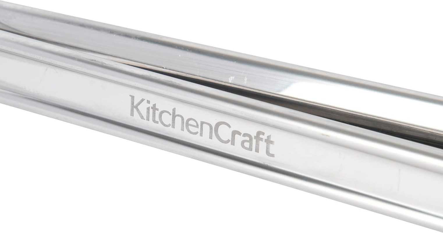 Kitchen Craft Standard Stainless Steel Food Tongs, Silver, 5028250114983