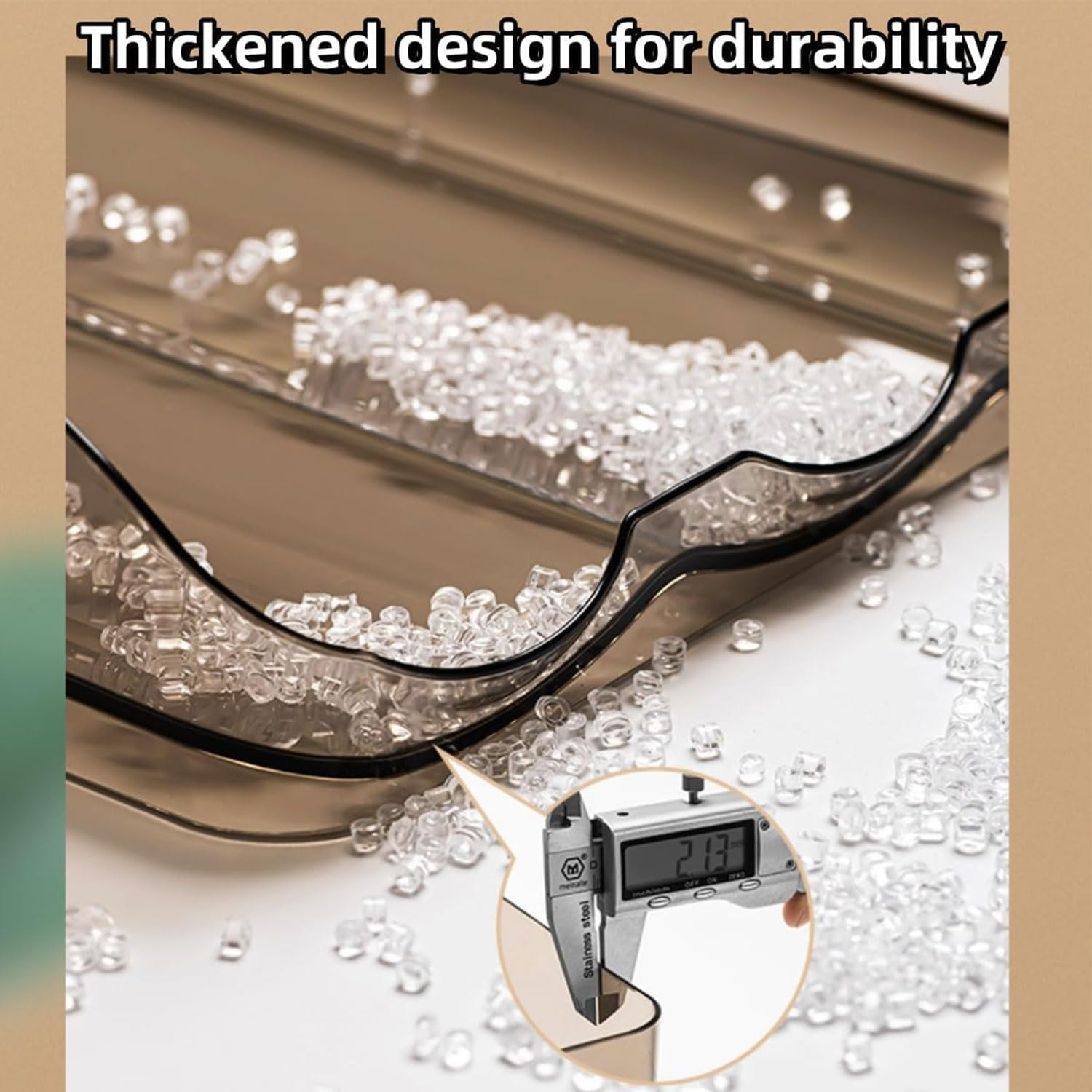 YIRANJIA 3-Layer Auto-Rolling Egg Holder for Refrigerator - 54-Egg Large Capacity Dispenser Tray for Fridge Kitchen Storage & Organisation Egg Dispenser image number 2