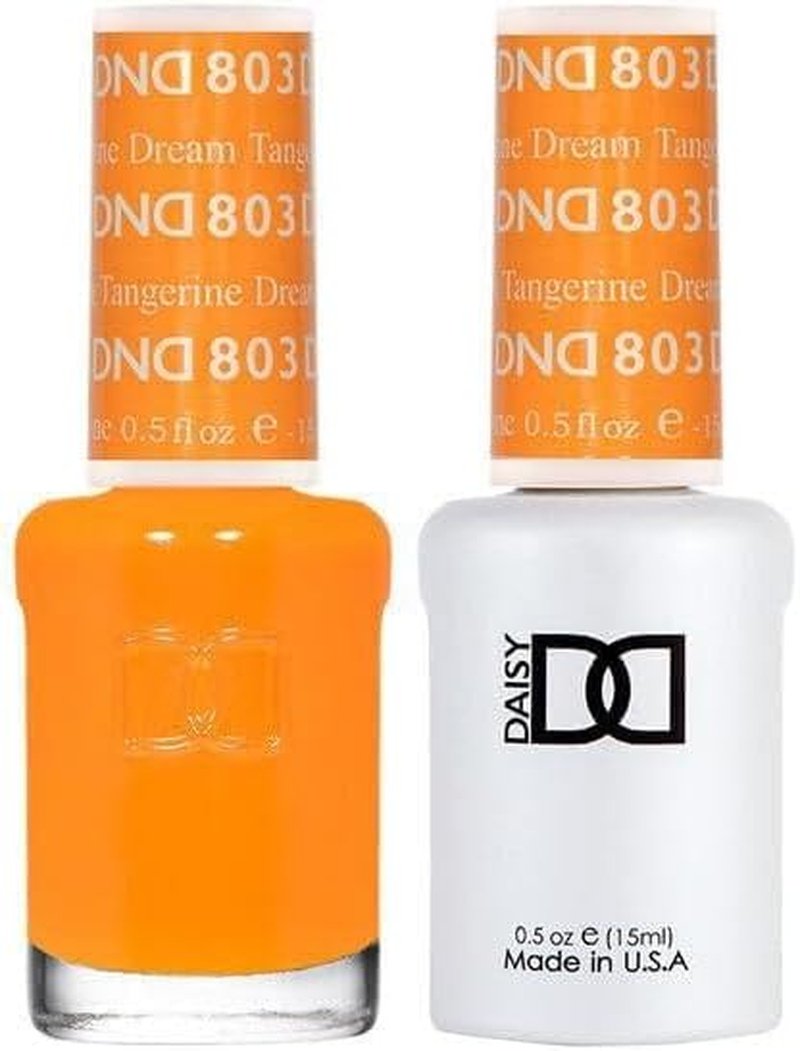 DND 803 Tangerine Dream - Daisy Collection Nail Gel & Lacquer Polish Duo 15Ml