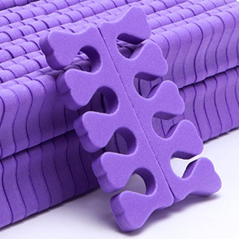 Leapiture 100 Pieces Sponge Toe Separators, Sponge Toe Separators, Finger Separators, Toe Separators, Nail Art Toe Separators, Gel Toe Separators, Manicure and Pedicure Tool (Purple) image number 6