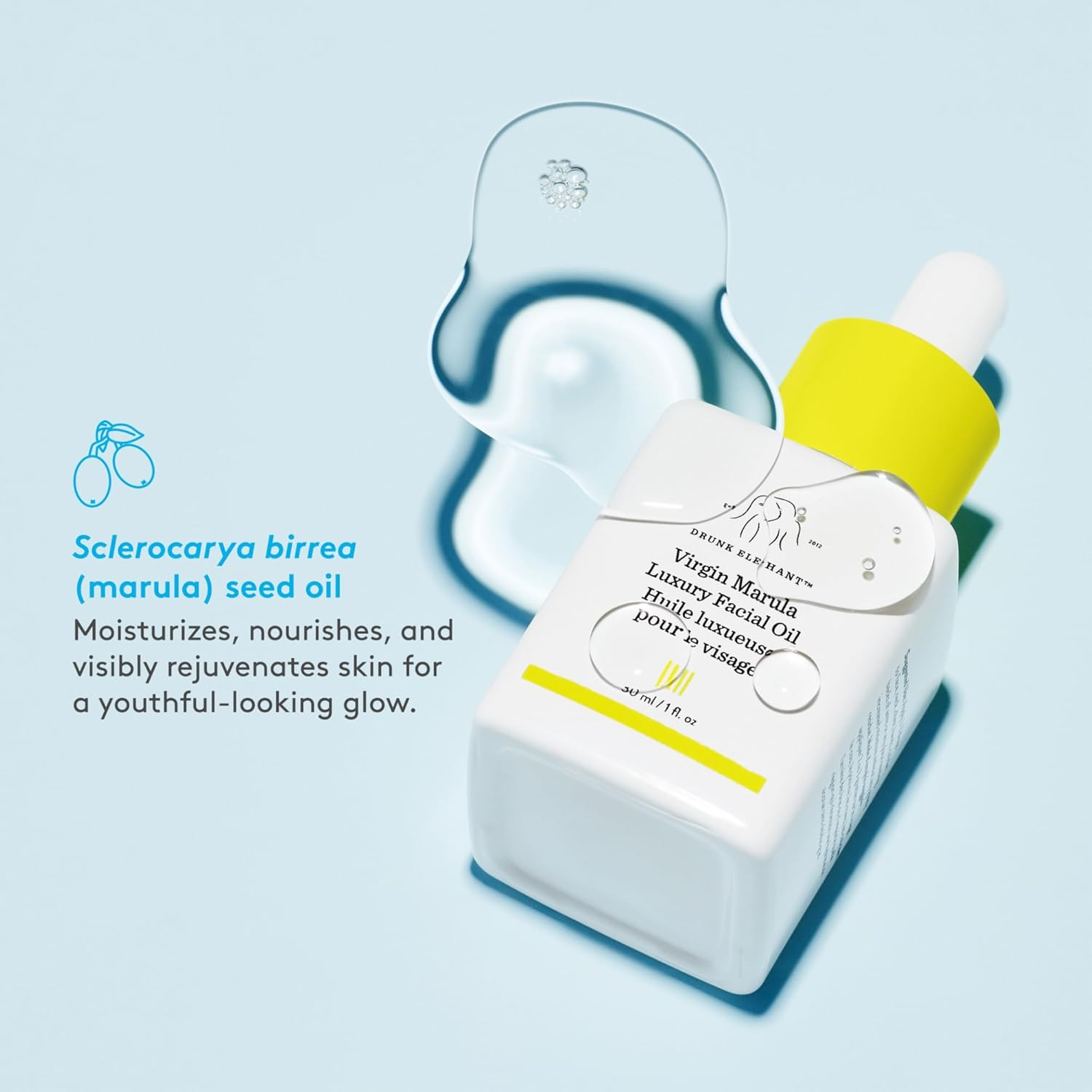 Virgin Marula Luxury Facial Oil by Drunk Elephant for Women - 1 Oz Oil image number 3