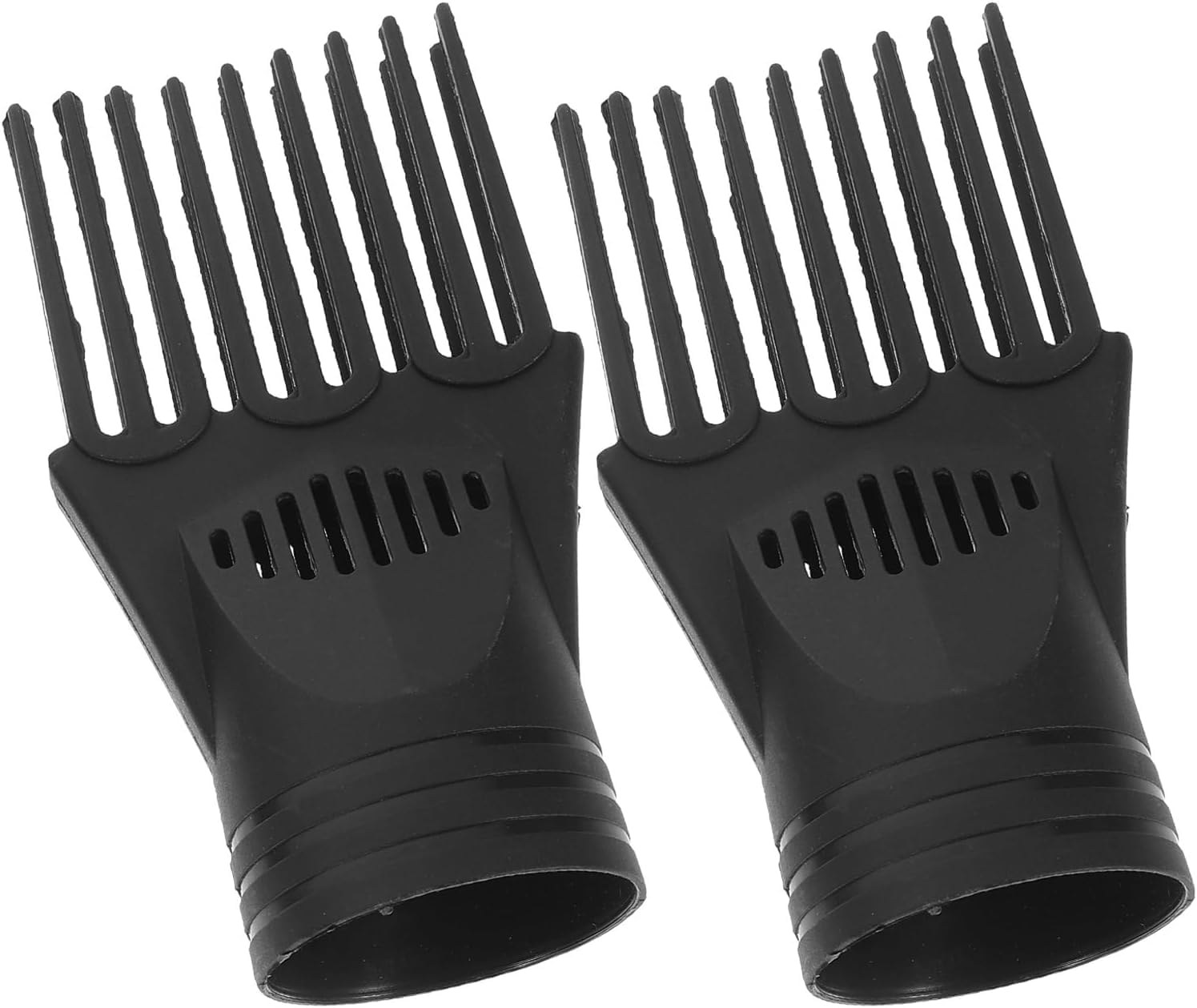Black Hair Dryer Comb Nozzle Plastic Hairdressing Salon Hair Dryer Blow Comb Attachment Hair Styling Nozzle Tool Nice and Fashion Salon Tool Styling Tools image number 4