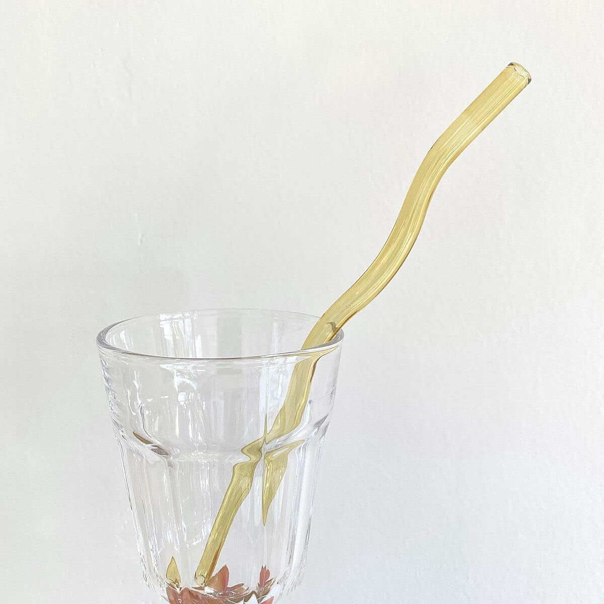 Glass Straws, High Borosilicate Bent Glass Straw Wavy Reusable Transparent Multi Colored Straws for Coffee, Milk and Tea Straws (Colorful) image number 6