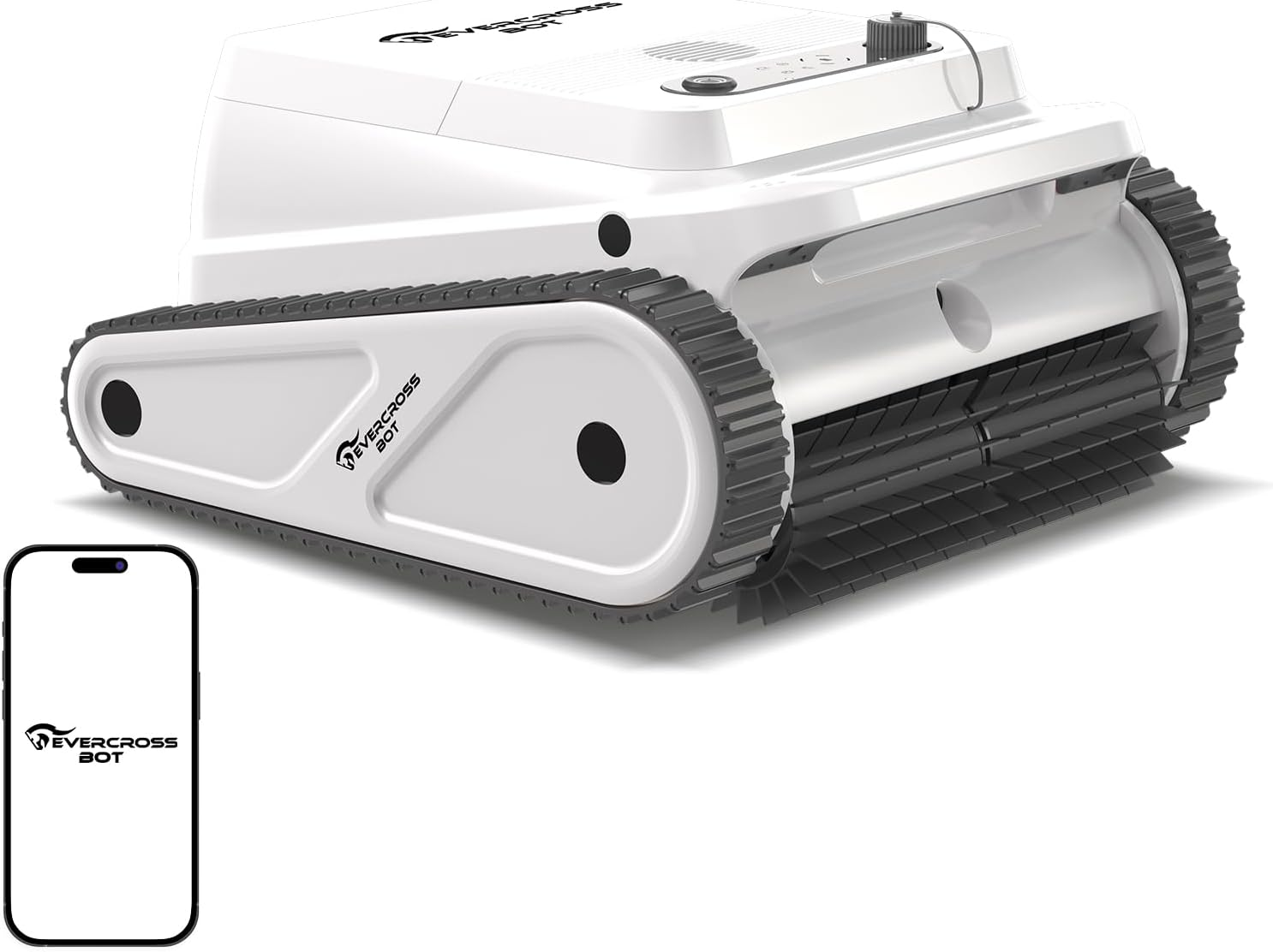 U8 Cordless Robotic Pool Cleaner, Automatic Route Planning and Docking, Four Cleaning Modes-Floor/Wall/Waterline/Auto with App Control, 120 Mins Lasting, Ideal for Pools up to 200㎡