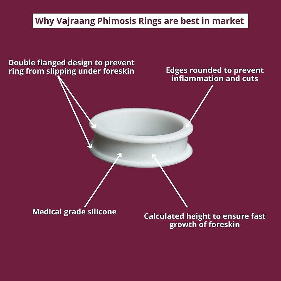 Vajraang Phimosis Stretching Rings (20 Rings Set) with Applicator Tool and 'How to Use' Booklet image number 6