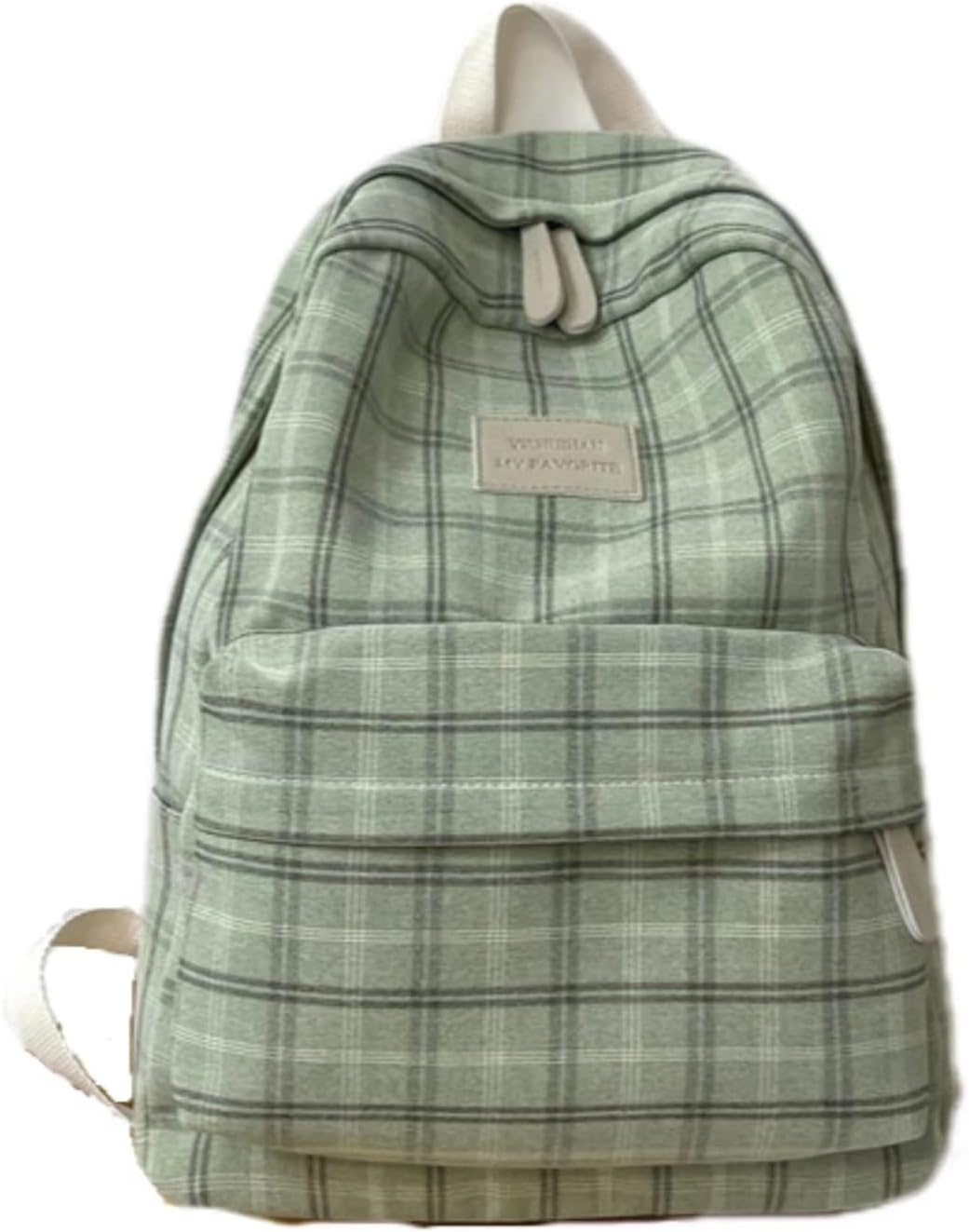 MININAI Light Academia Backpack Aesthetic Plaid Preppy Laptop Backpack Checkered Rucksack for College Travel Work image number 4