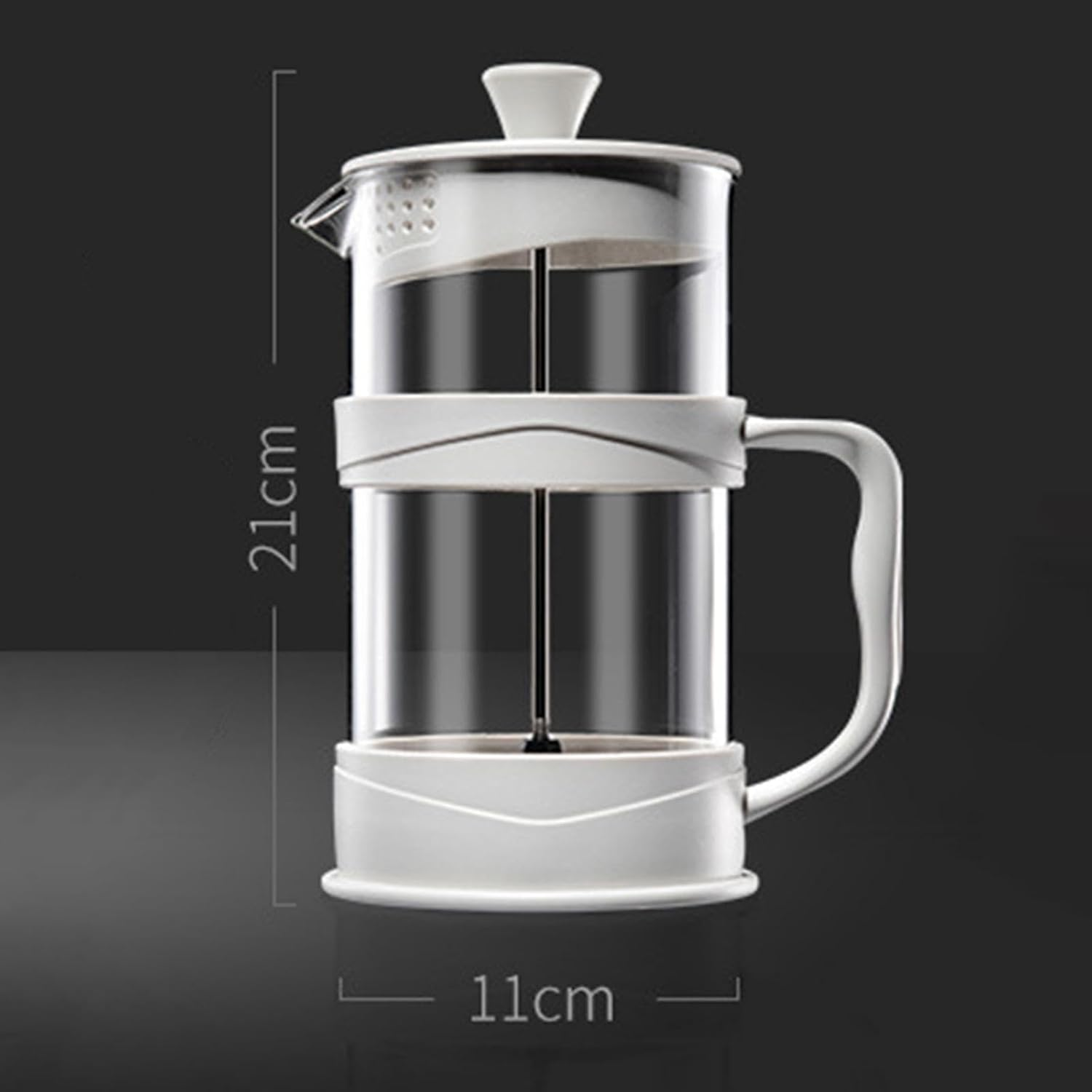 STARTIST French Coffee Maker Coffee Plunger Thickened Fine Mesh Filter Tea Pot Coffee Maker for Outdoor Camping Coffee, 1000Ml image number 1