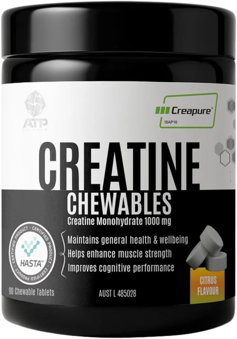 ATP Science Creatine Chewables 90 Citrus Tablets image number 2