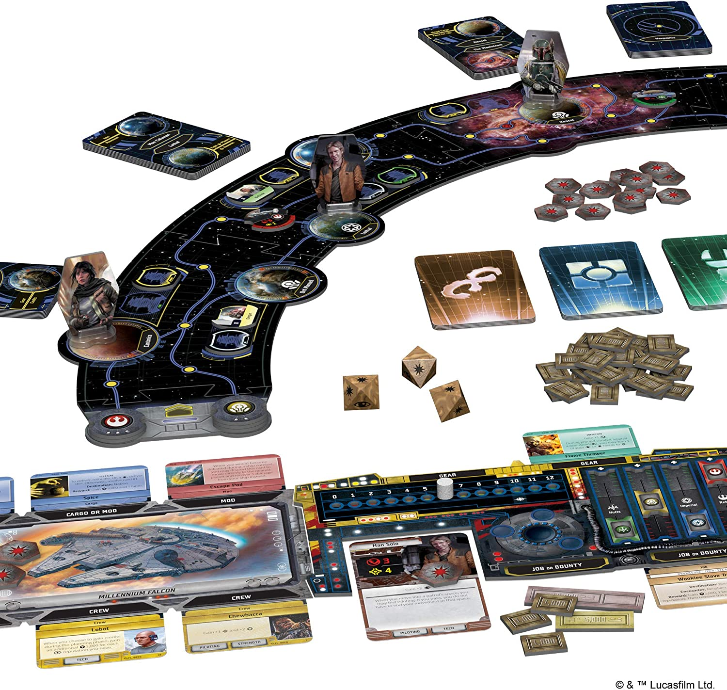 Fantasy Flight Games FFGSW06 Star Wars Outer Rim Board Game image number 1