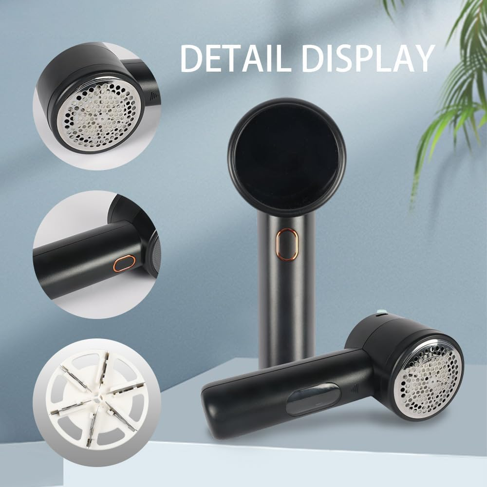 Fabric Shaver，Rechargeable Lint Shaver、Electric Portable Sweater Hair Remover，Digital LED Display Screen，Fabric Shaver for Furniture image number 1
