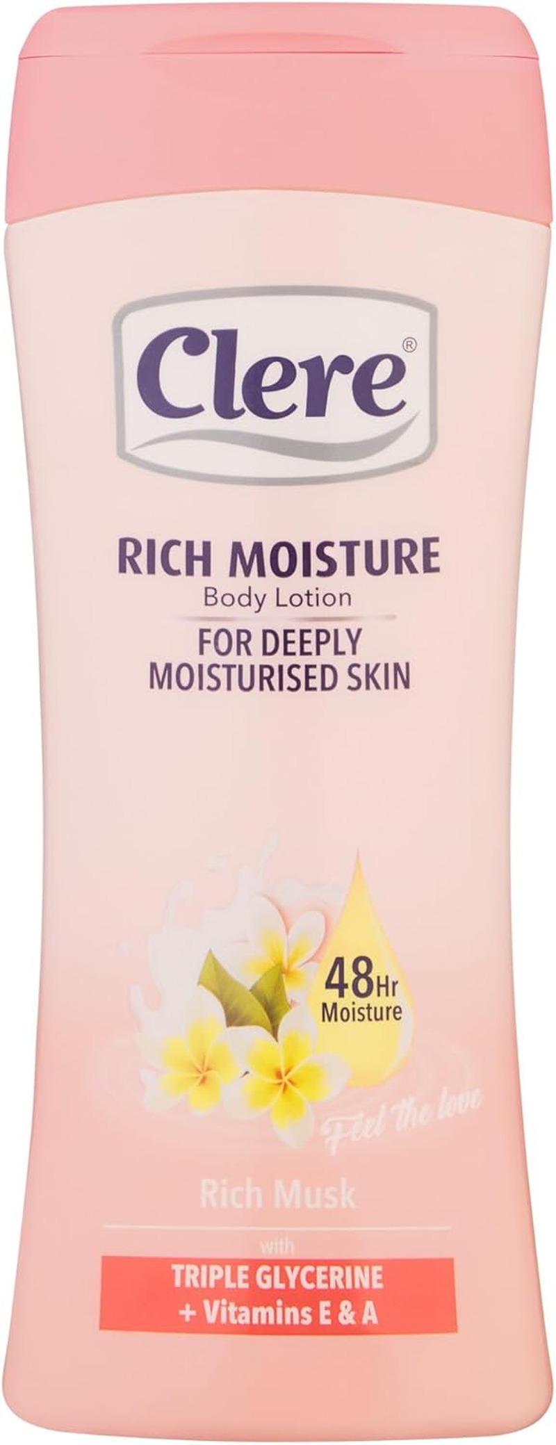 Clere Hand & Body Lotion Moisturising Musk 400Ml