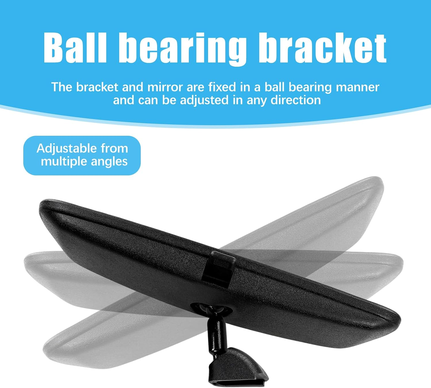 Car Rearview Mirror, Universal Interior Rearview Mirror Thickened Interior Suction Cup Rearview Mirror Assembly for 85101-3X100 image number 2