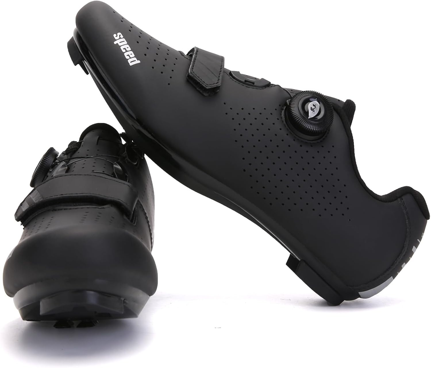 Men'S Road Bike Shoes Indoor Cycling Shoes Compatible with Peloton SPD Delta Cleats Bicycle Riding Shoes image number 1