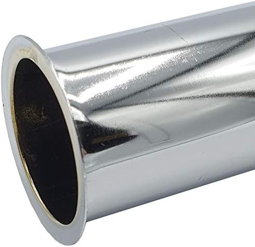 Straight Pipe with Collar 32Mm Drain Waste Trap Chrome Replacement 250Mm Long image number 2